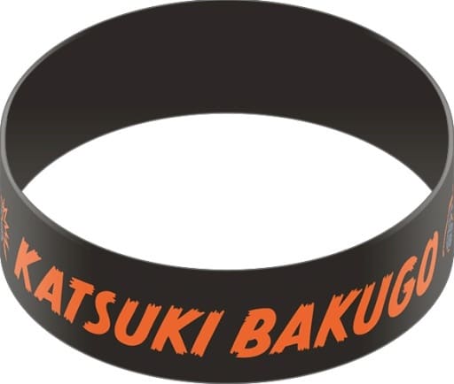 Katsuki Bakugo My Hero Academia Rubber Band Collection Silicone Wristband by Movic, Approx. 20 cm