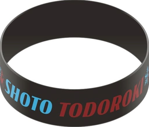 Shoto Todoroki My Hero Academia Rubber Band Collection Silicone Wristband by Movic, Approx. 20 cm