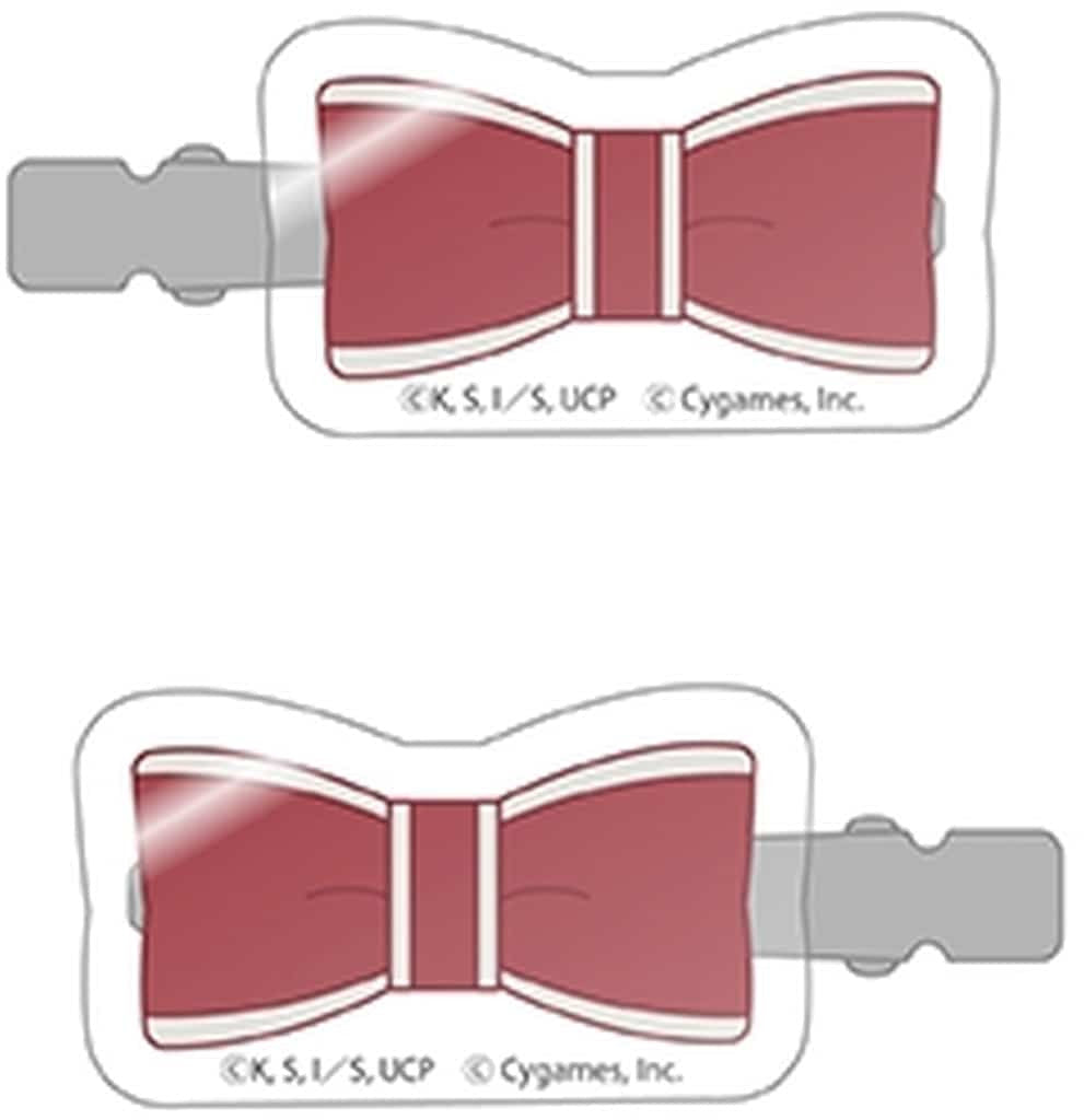 Norn Ace Acrylic Hair Clip Set - Umamusume: Cinderella Gray (Tapioca, 2-piece, approx. 4.1×6.6 cm)