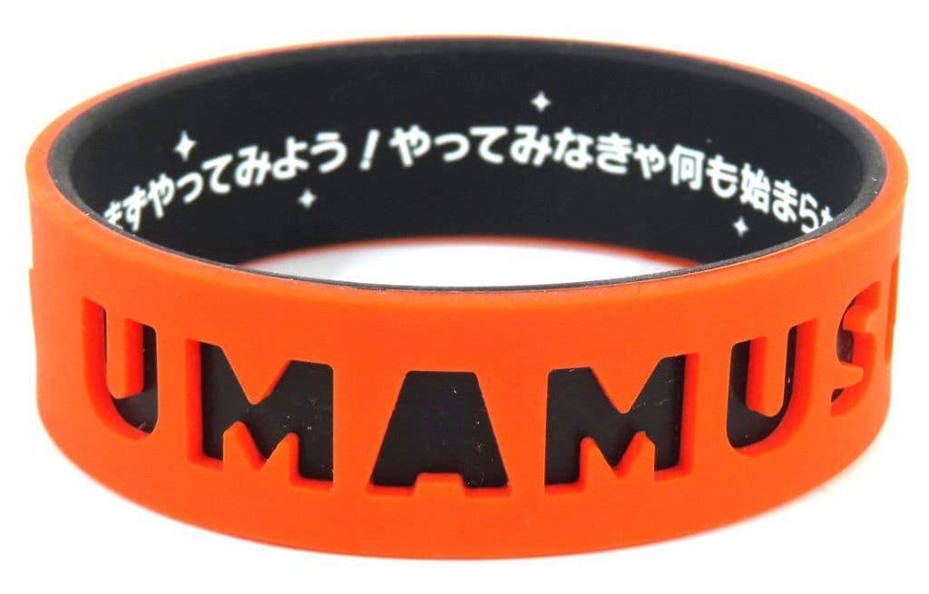 Kitasan Black Trading Silicone Wristband - Umamusume Pretty Derby 6th EVENT The New Frontier Autumn Performance Ver. (Cygames, Diameter 7cm, Used)