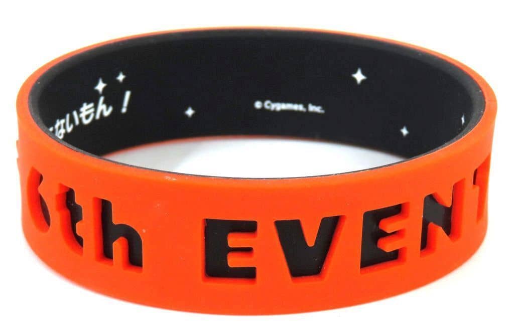 Kitasan Black Trading Silicone Wristband - Umamusume Pretty Derby 6th EVENT The New Frontier Autumn Performance Ver. (Cygames, Diameter 7cm, Used)