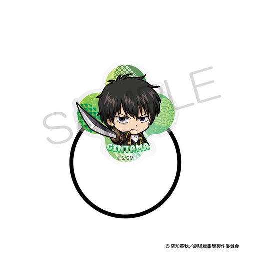 Toshiro Hijikata Acrylic Hair Tie (Nitenngo Mini Chibi) - Gintama Shin Theatrical Edition Yoshiwara Great Fire · Approx. 40 x 40 mm · Pre-owned