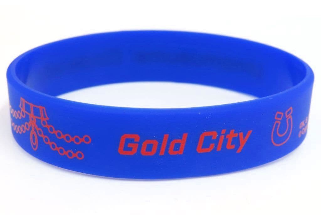 Gold City Silicone Wristband - Umamusume: Cinderella Gray EXHIBITION "Monster's Hoofprints" Silicone Band Collection (Movic, Inner Circumference ~22cm)