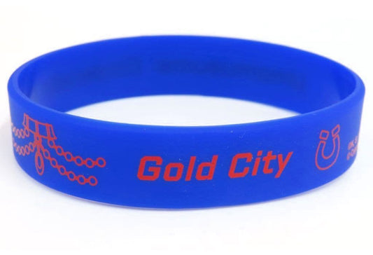 Gold City Silicone Wristband - Umamusume: Cinderella Gray EXHIBITION "Monster's Hoofprints" Silicone Band Collection (Movic, Inner Circumference ~22cm)