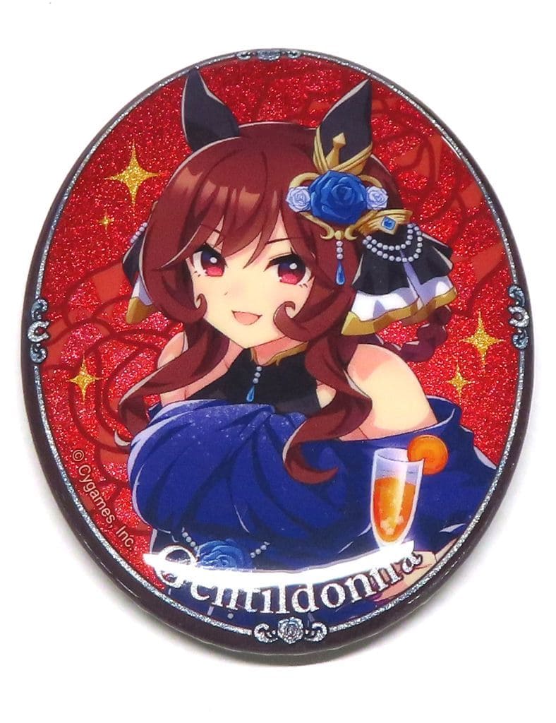 Gentildonna 3.5th Anniversary Official Glitter Can Badge - Umamusume Pretty Derby (Cygames) 60×45mm