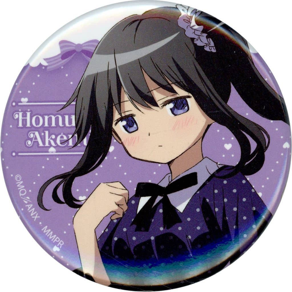 Homura Akemi Trading Tin Badge - Girl Fashion ver. - Puella Magi Madoka Magica - BellHouse - Approx. 57 x 57 mm (Pre-owned)
