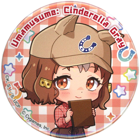 Bernolite Umamusume: Cinderella Gray x Sweets Paradise Trading Tin Badge 45mm Used