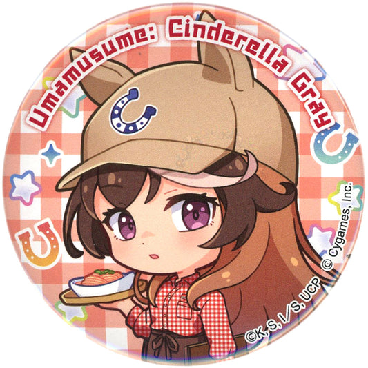Symboli Rudolf Trading Tin Badge - Umamusume: Cinderella Gray × Sweets Paradise Collaboration - 45mm (Pre-owned)
