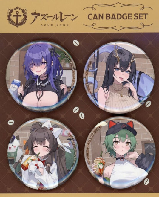 Azur Lane Group (Café) Can Badge Set