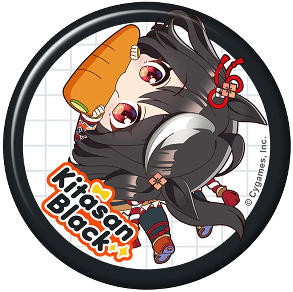 Kitasan Black Character Badge - Umamusume Pretty Derby Charabadge Collection Capriccio Vol.2 (Movic) 5.7cm Pre-owned