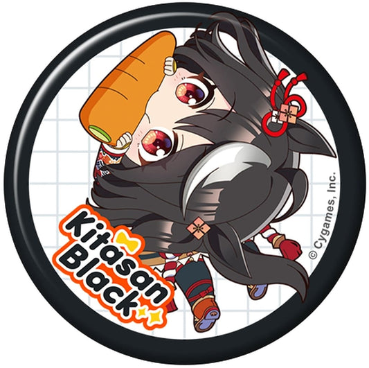 Kitasan Black Character Badge - Umamusume Pretty Derby Charabadge Collection Capriccio Vol.2 (Movic) 5.7cm Pre-owned