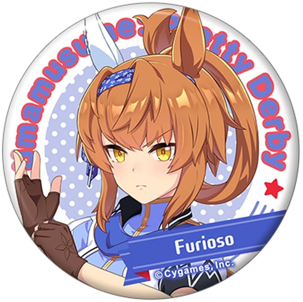 Furioso Character Badge - Umamusume Pretty Derby Character Badge Collection Vol.11 (Movic) 5.6cm - Pre-owned