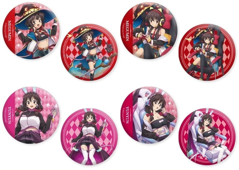 KonoSuba: An Explosion Trading Can Badge 8-Piece Set