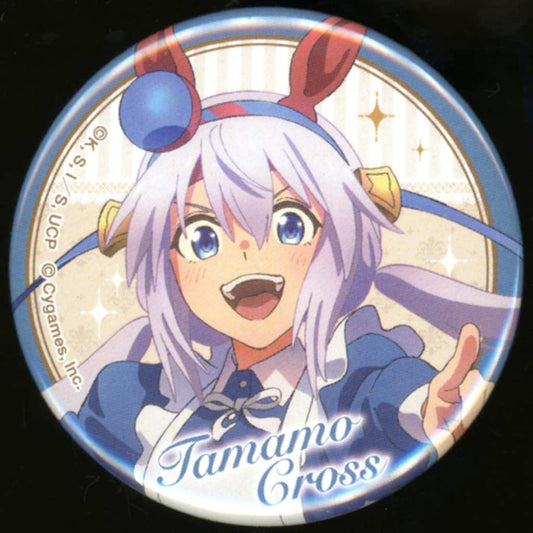 Tamamo Cross Character Badge - Umamusume: Cinderella Gray Character Badge Collection "Welcome to the Holy Hoof Festival! Tracen Academy Maid Café" 5.7cm Movic