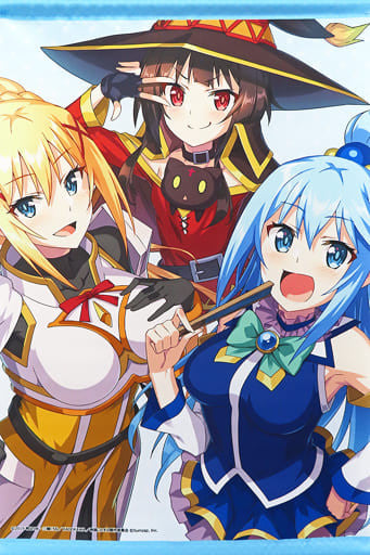 Megumin, Aqua & Darkness A2 Tapestry - KonoSuba: Fantastic Days