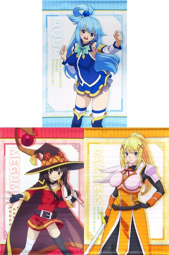 KonoSuba 3 B2 Big Tapestry Complete 3-Design Set