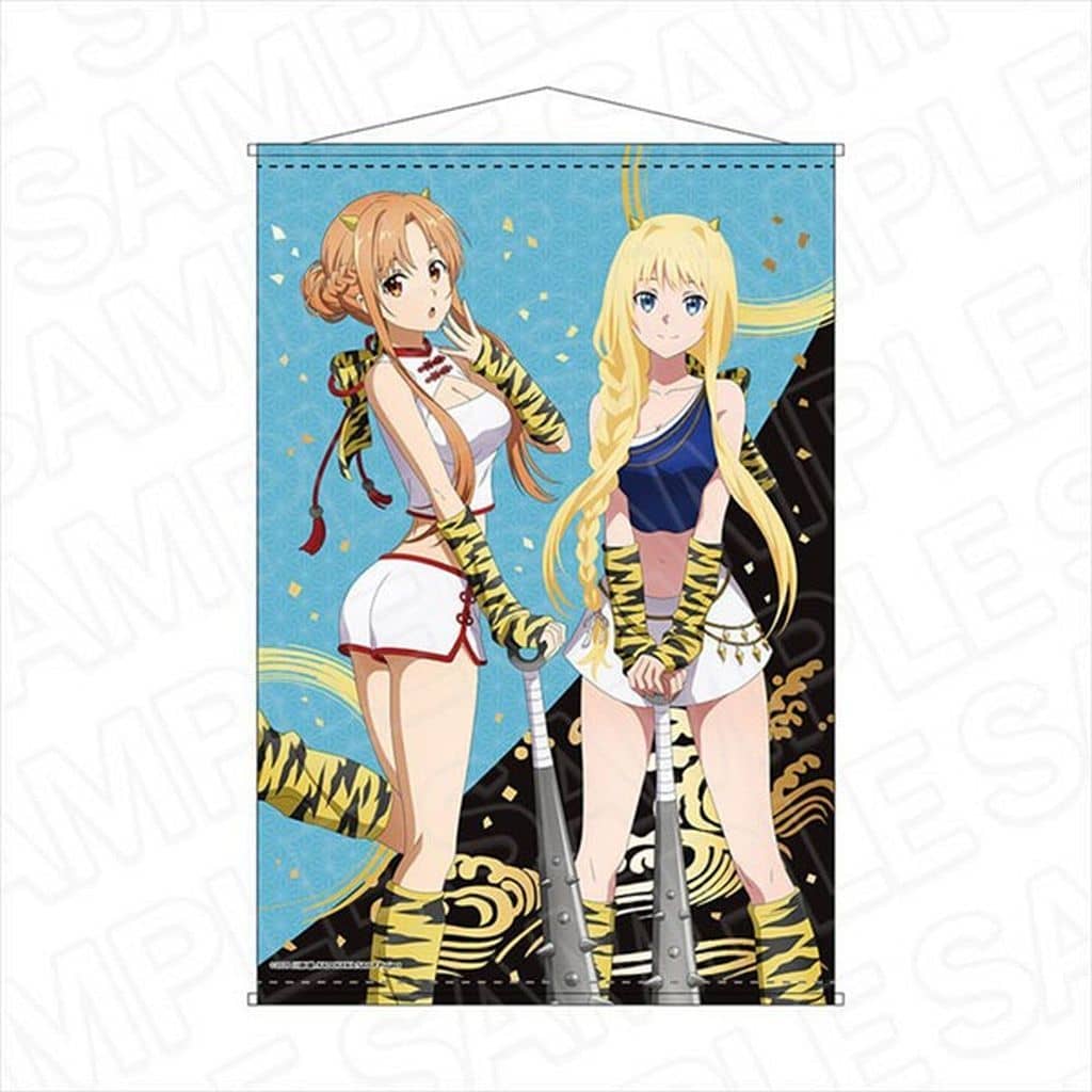 Asuna & Alice Zuberg B2 Tapestry Momotaro/Oni Ver. Sword Art Online