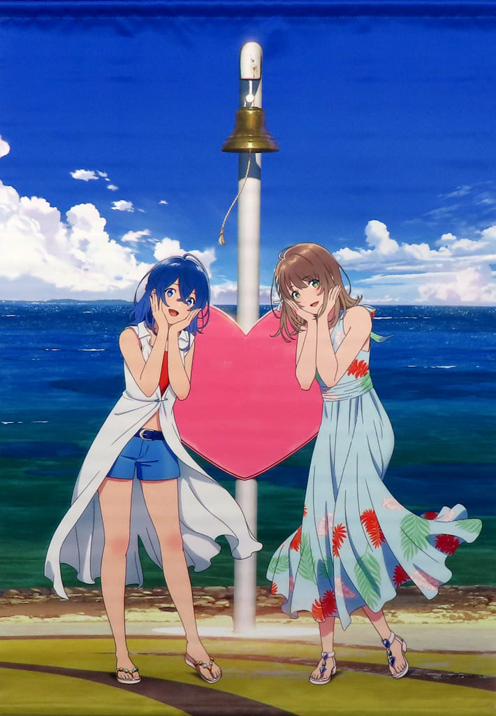 Kukuru Misakino & Fuuka Miyazawa B2 Wall Tapestry - The Aquatope on White Sand (Sansan Beach)