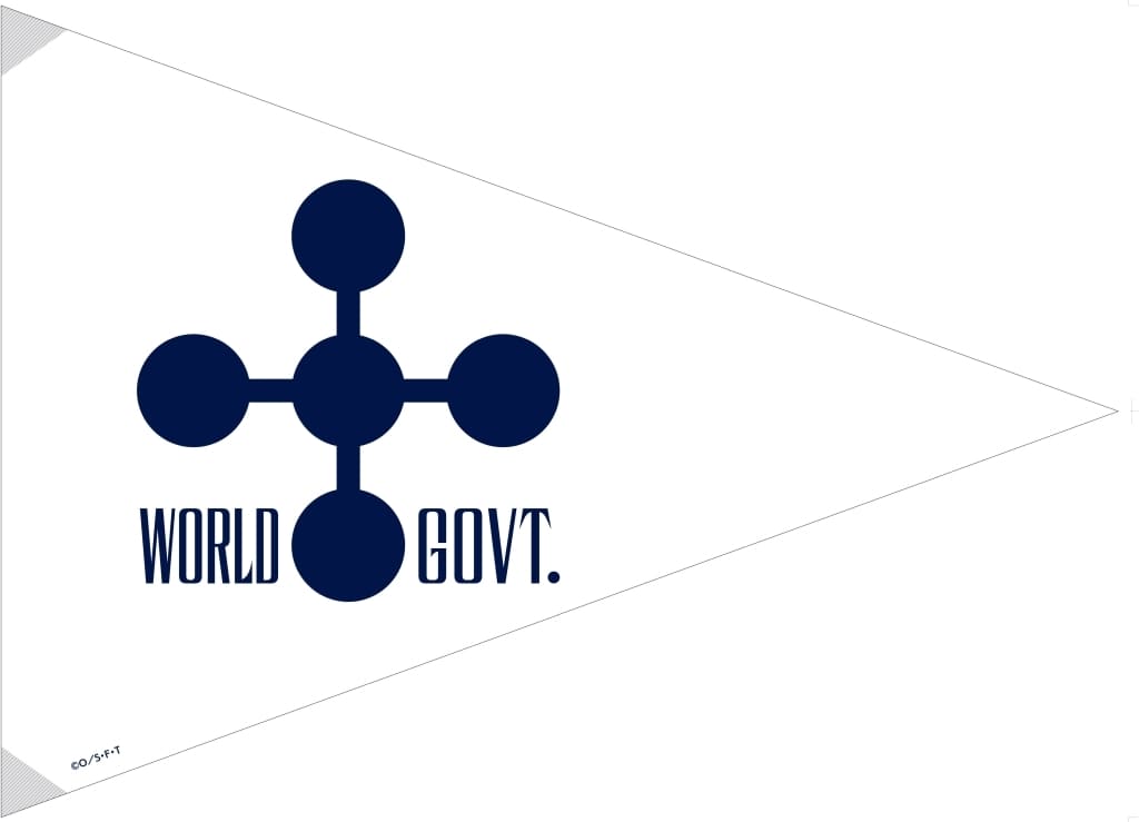 One Piece FORCES World Government Flag Tapestry Approx. 110 x 80 cm