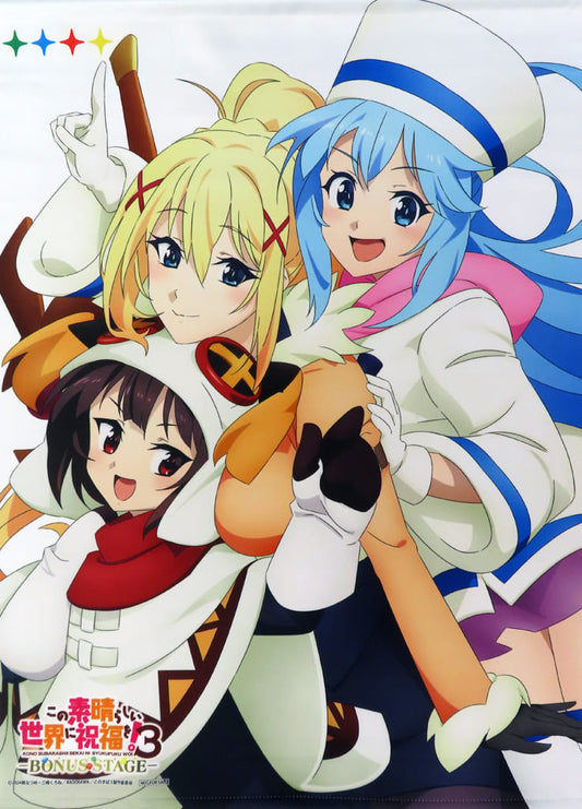Aqua, Darkness & Megumin B2 Tapestry KonoSuba 3 BONUS STAGE