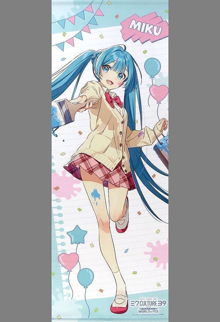 Hatsune Miku FES Life-Size Tapestry COCOLLABO x piapro 39Culture 2024 EXTRA Caravan
