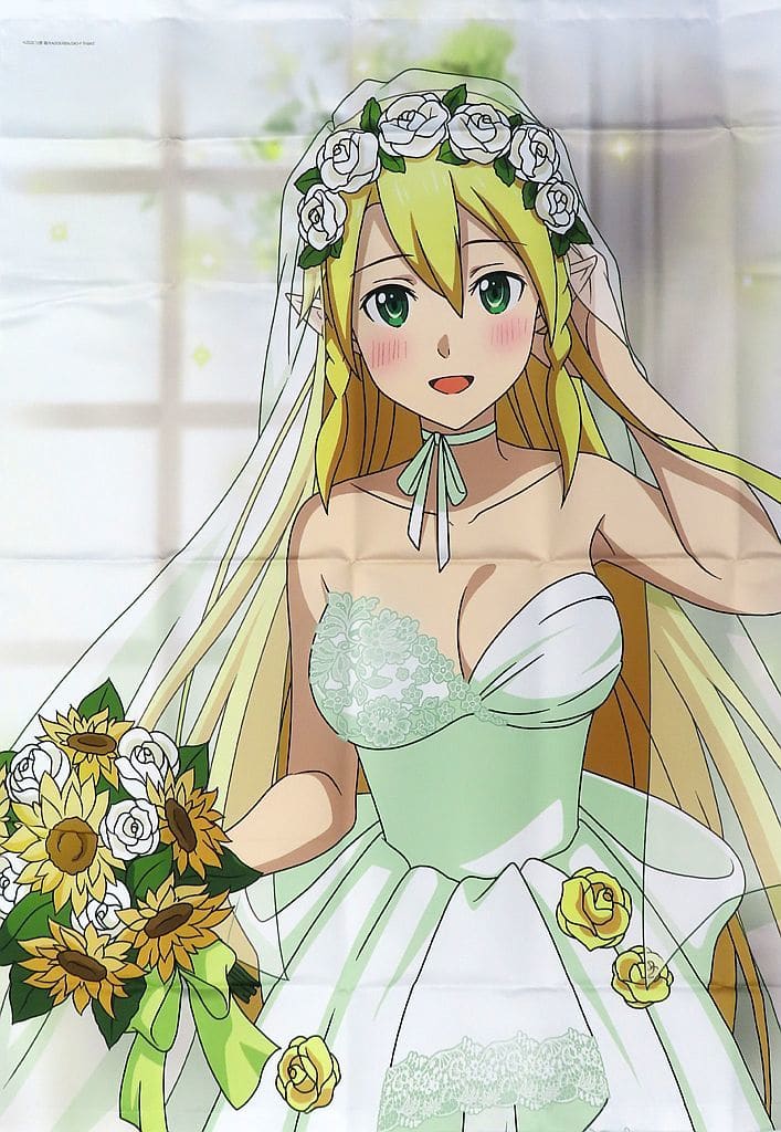 Leafa Approx. 100 cm Wedding Dress Tapestry | Sword Art Online 2025