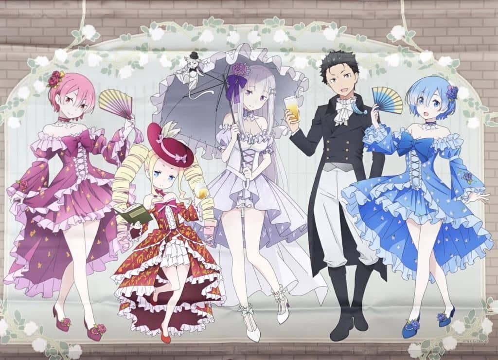 Re:Zero Group B2 Tapestry Party Dress Ver.