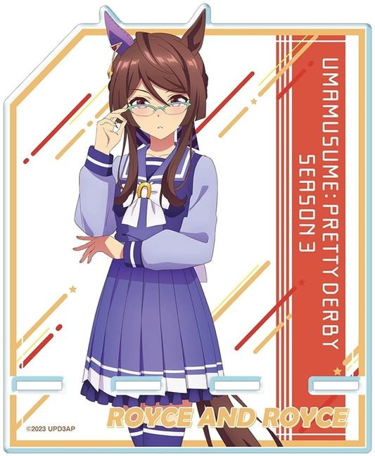 Royce and Royce Acrylic Smartphone Stand - Umamusume Pretty Derby Season 3 - Design 09 (Uniform Ver.) - License Agent - H150×W120×3mm (Used)