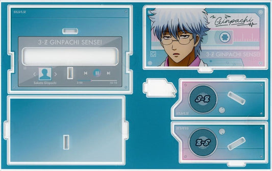 Ginpachi Sakata Acrylic Speaker - Gintama 3-Z Ginpachi Sensei × Lawson Loppi HMV Limited (Legs) - Approx. 150 x 240 mm - Pre-owned