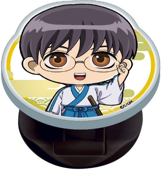 Shinpachi Shimura Acrylic Phone Grip - Gintama Movie: Yoshiwara in Flames (Approx. 46 x 54 mm, Pre-owned, Shimizu Sangyo)