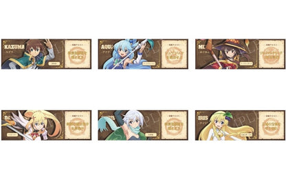KonoSuba Holographic Ticket Complete 6-Piece Set