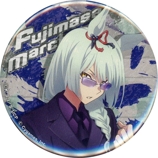 Fujimasa March Trading Can Badge - Umamusume: Cinderella Gray POP UP SHOP -rebellious style- 56mm (Happinet) Pre-owned