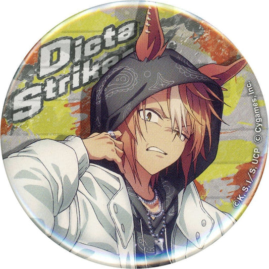 Dicta Striker 56mm Trading Can Badge - Umamusume: Cinderella Gray POP UP SHOP - rebellious style - Happinet (Used)