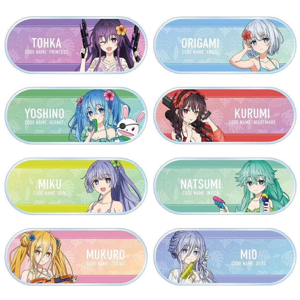 Date A Live V Acrylic Name Plate Complete Set of 8