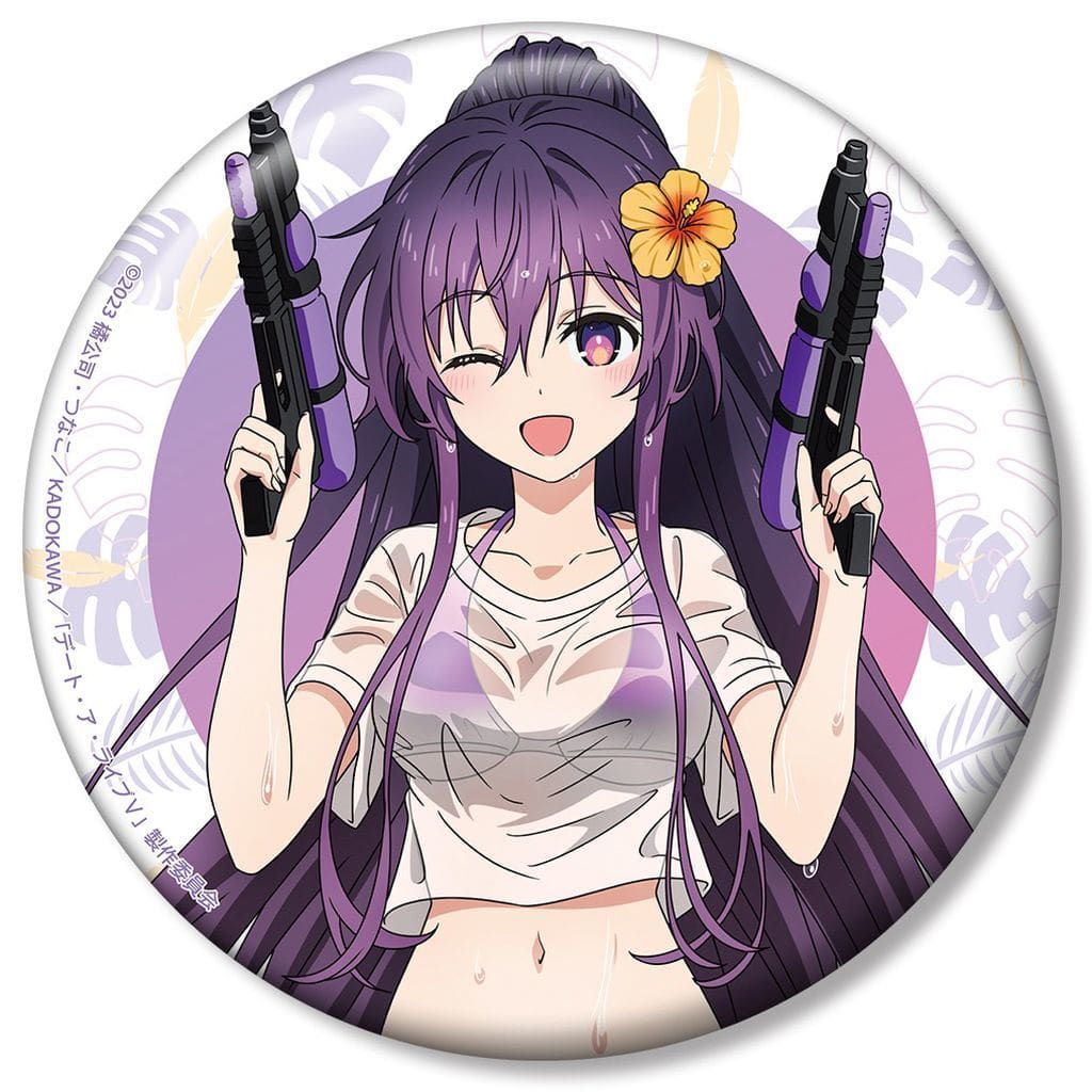 Tohka Yatogami Date A Vacation Ver. Approx. 10 cm Badge