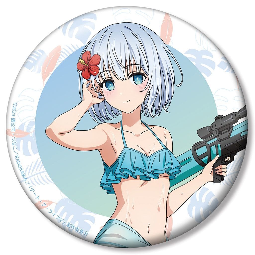Origami Tobiichi Date A Vacation Ver. Approx. 10 cm Can Badge