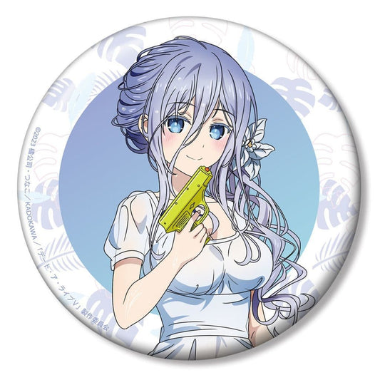 Mio Takamiya Date A Vacation Ver. Approx. 10 cm Can Badge