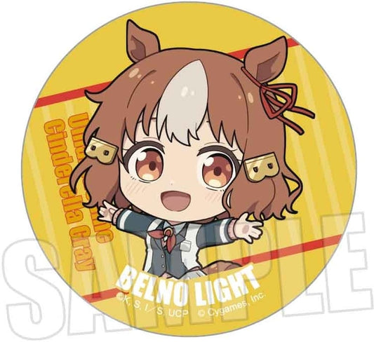 Belno Light Trading Can Badge 'Pukasshu' - Umamusume: Cinderella Gray Tinplate 57mm by BelHouse (Pre-owned)
