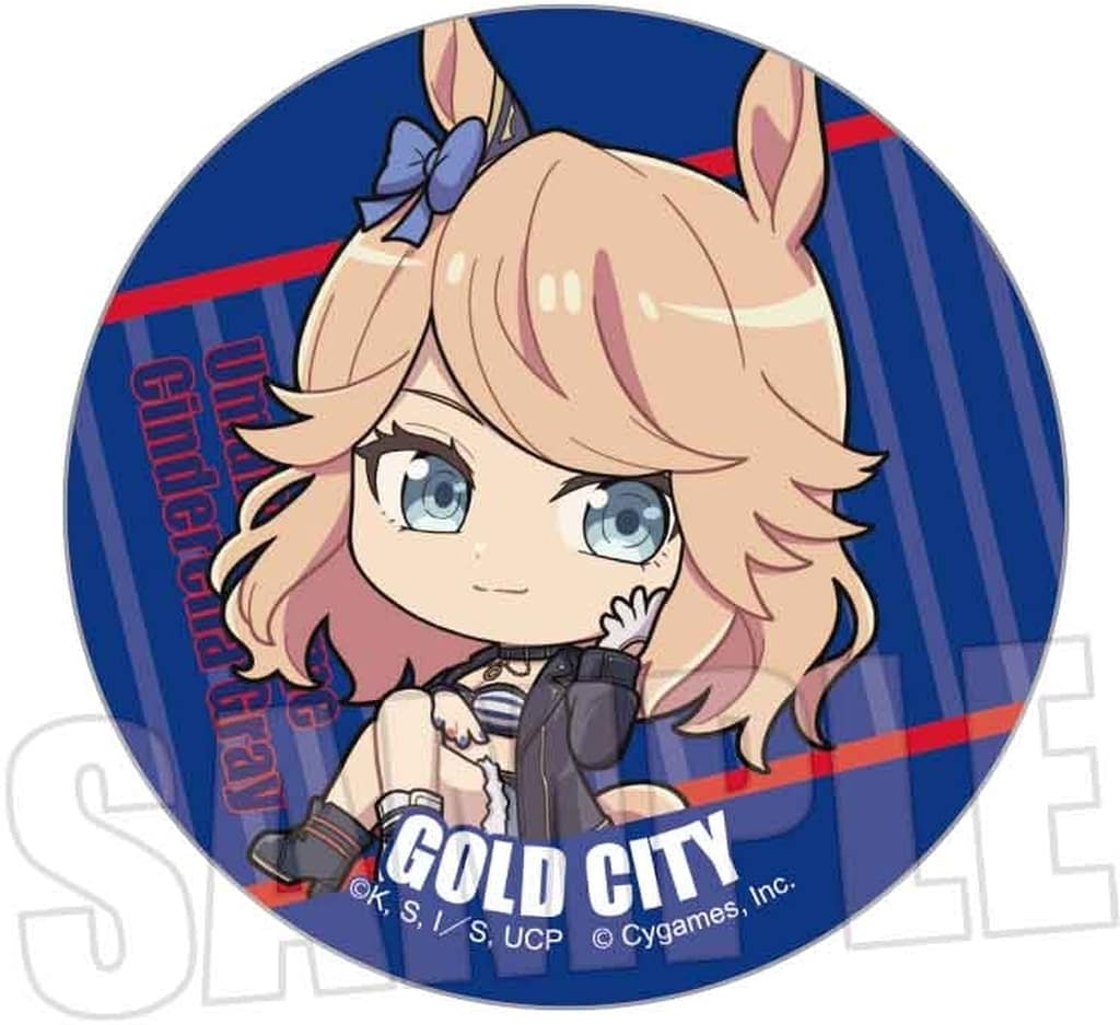 Gold City Pukasshu Trading Can Badge - Umamusume: Cinderella Gray (Bell-House, 57mm, Used)