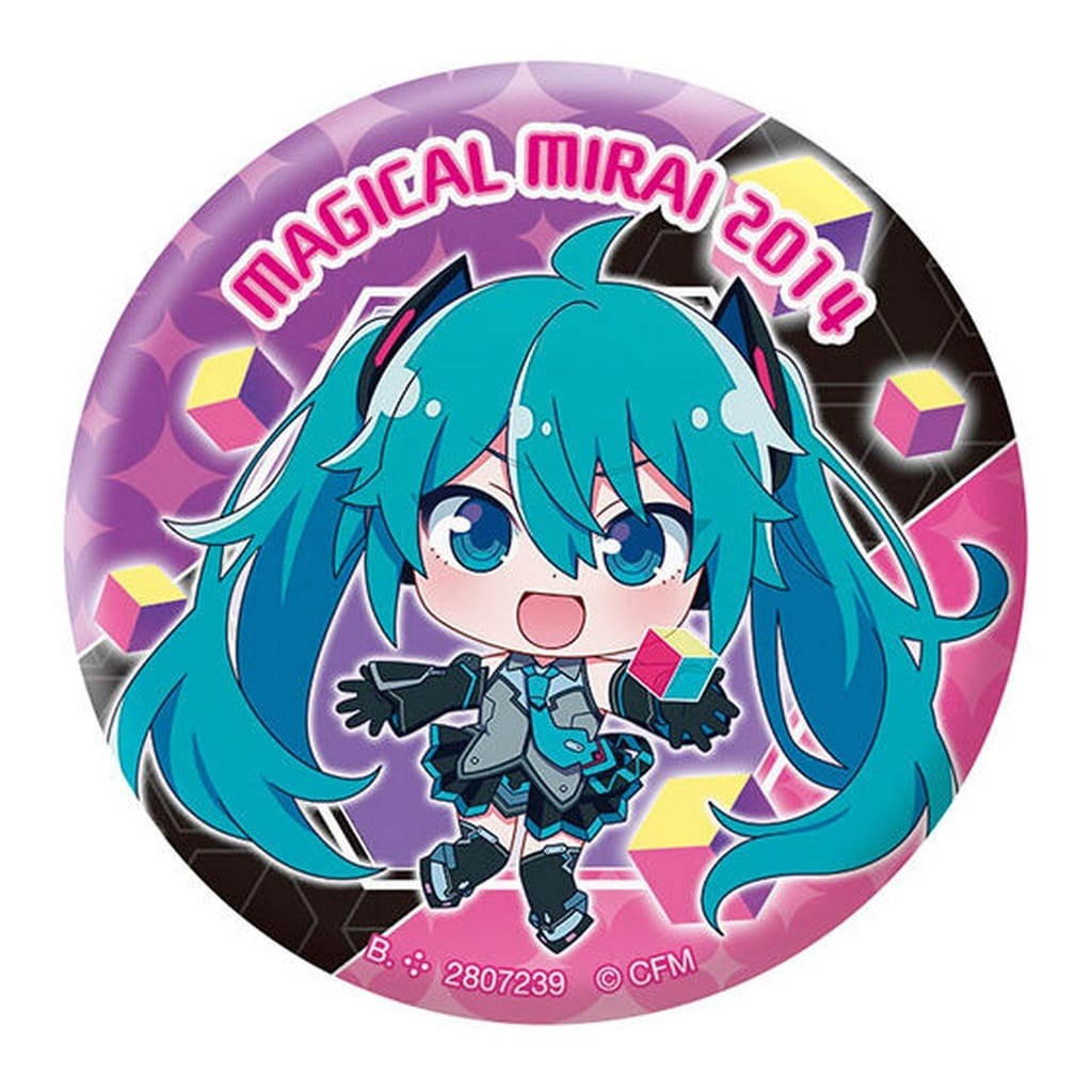 Hatsune Miku (Magical Mirai 2014 ver.) Can Badge B - Bandai Prize Badge (Approx. 6cm) Pre-owned