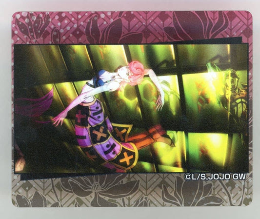Trish Una Acrylic Scene Badge ED ver. - JoJo's Bizarre Adventure: Golden Wind (Medicos Entertainment) Pre-owned Approx. 49 mm