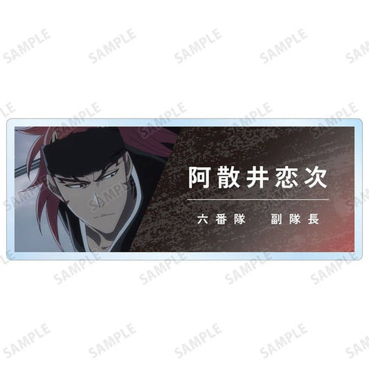 Renji Abarai Acrylic Name Plate Ver.A - BLEACH: Thousand-Year Blood War (ARMA BIANCA, Approx. 68 x 27 mm)