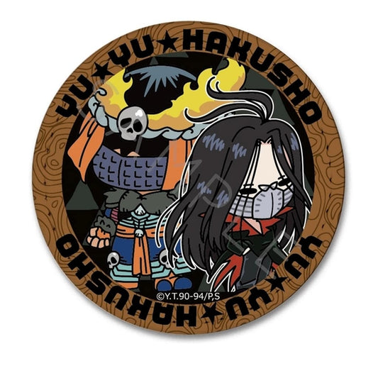 Yu Yu Hakusho Round PU Leather Badge - Approx. 60 mm, Sink Innovation, Pre-owned