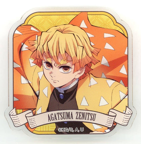 Zenitsu Agatsuma Acrylic Badge Collection A BOX - Demon Slayer: Kimetsu no Yaiba - Approx. 6 x 6 cm (Pre-owned, Movic)