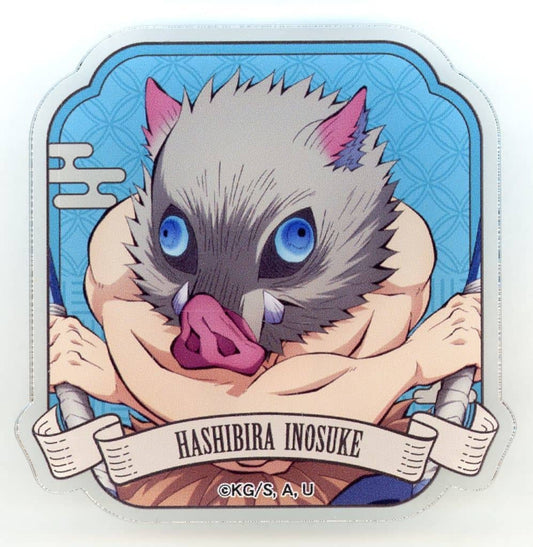 Inosuke Hashibira Acrylic Badge (A BOX) - Demon Slayer: Kimetsu no Yaiba - Movic - Approx. 6 x 6 cm - Pre-owned
