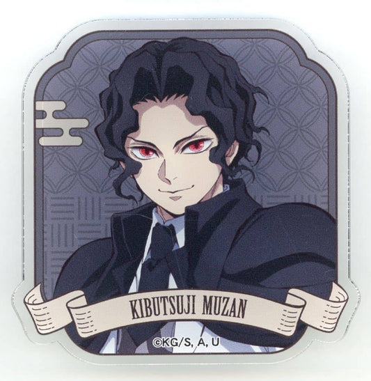 Muzan Kibutsuji Acrylic Badge (Approx. 6 x 6 cm) - Demon Slayer: Kimetsu no Yaiba - Movic (Pre-owned)