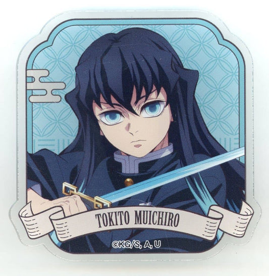 Muichiro Tokito Acrylic Badge (A) - Demon Slayer: Kimetsu no Yaiba Acrylic Badge Collection B BOX (Approx. 6 x 6 cm) Movic