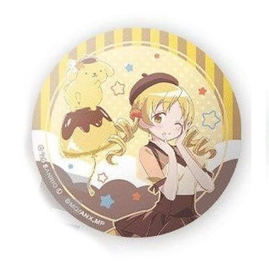 Mami Tomoe × Pompompurin Can Badge - Puella Magi Madoka Magica × Sanrio PremiumShop - Approx. 57 mm Pre-owned (Up Fields)