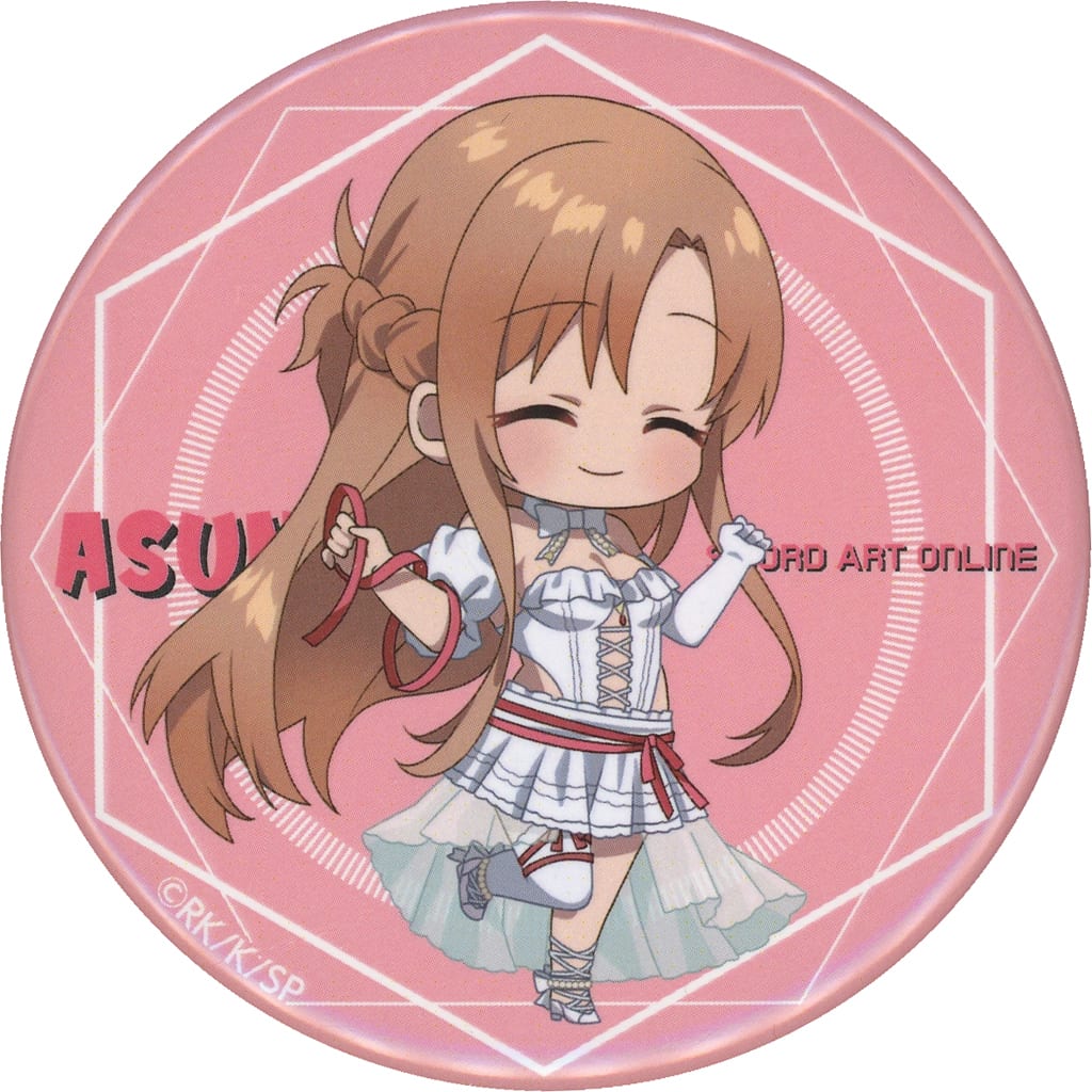 Asuna Ver. White Mini Character 2 BIG Can Badge - D-8 Prize