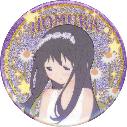 Homura Akemi Glitter Can Badge D-2 Prize - Puella Magi Madoka Magica (Approx. 5.6 cm) - Movic - Pre-owned